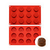 Moule en silicone 12 ronds oriental pour réaliser des entremets, desserts individuels et chocolats avec un élégant motif oriental en relief.