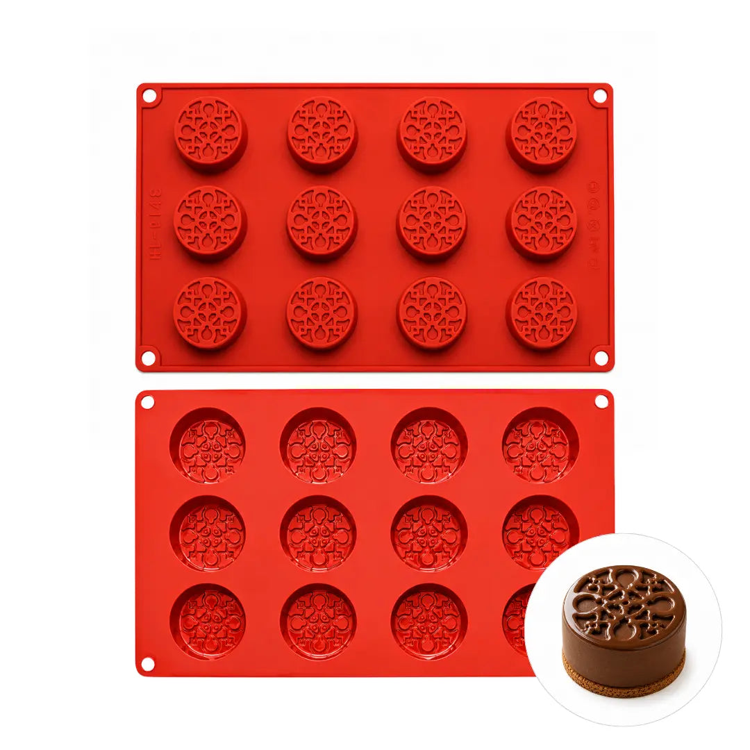 Moule Silicone 12 Rond Oriental