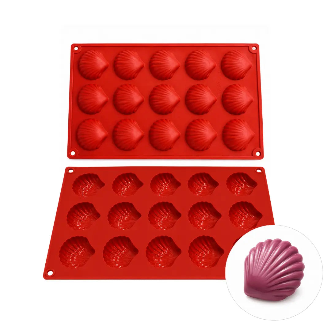 Moule silicone 15 coquillages