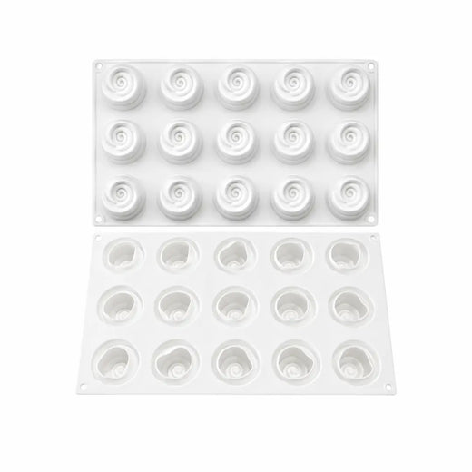 Moule Silicone 15 Roses Prestige