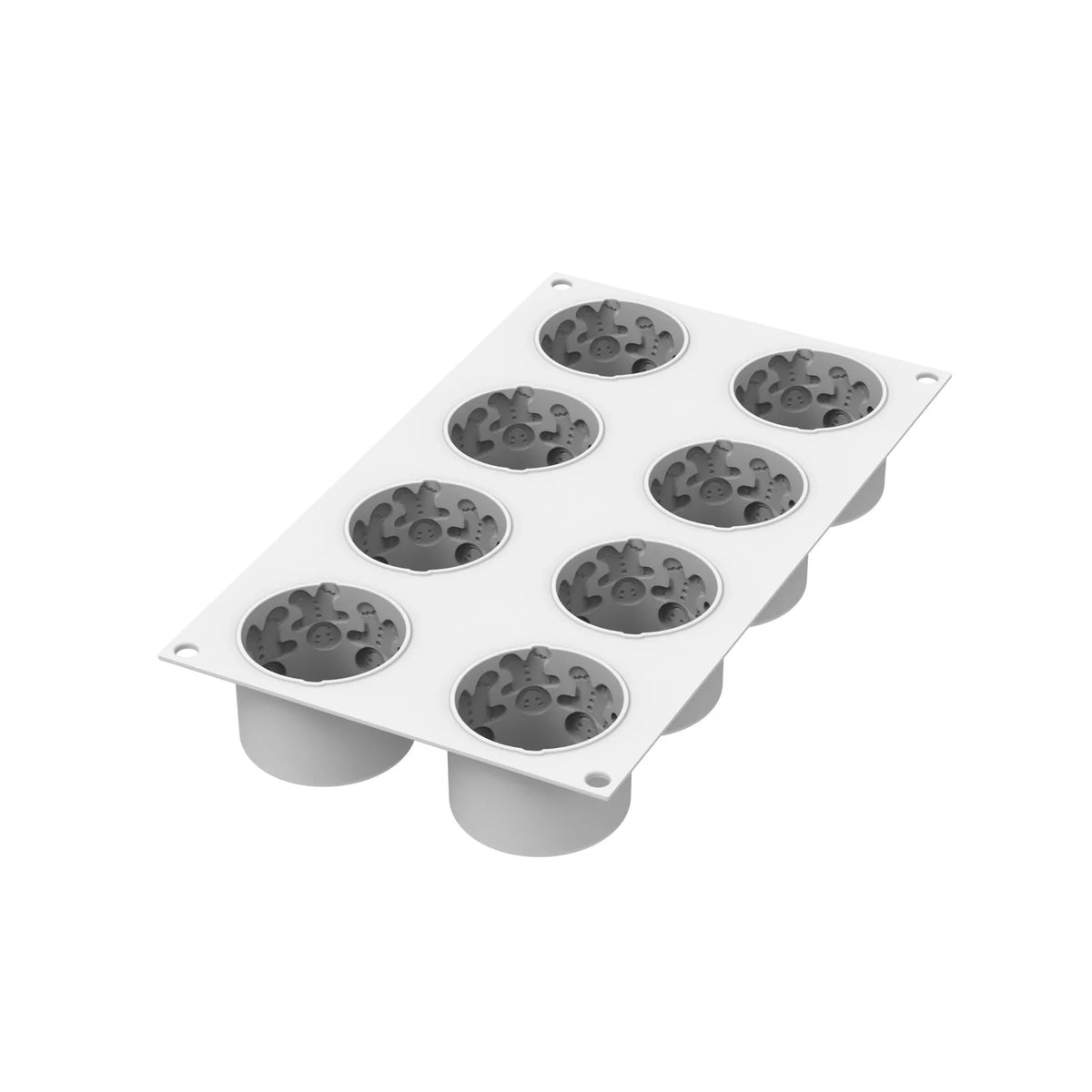 Moule 8 desserts Gingermen Silikomart