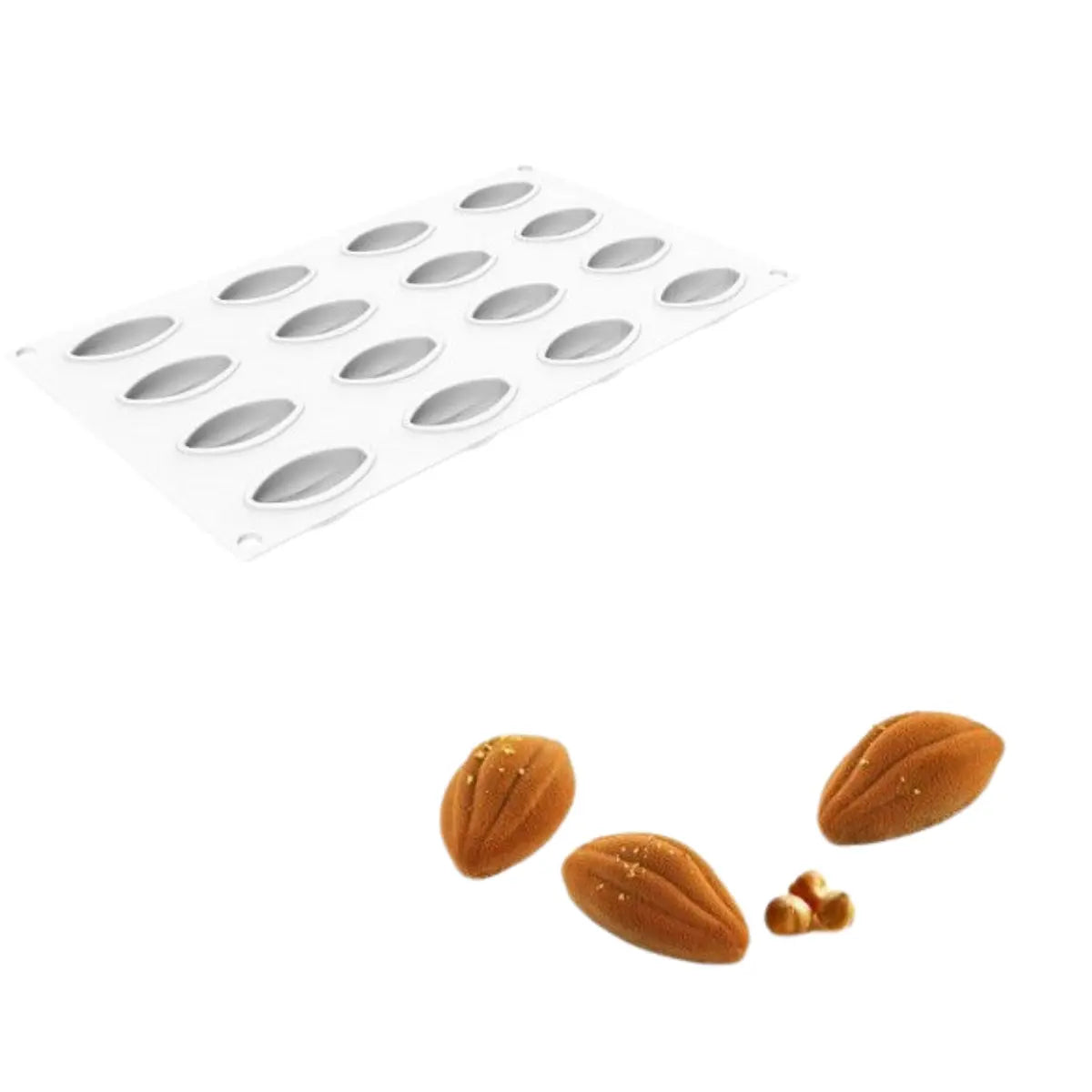 Moule silicone trompe-l'œil 16 Cacao Silikomart