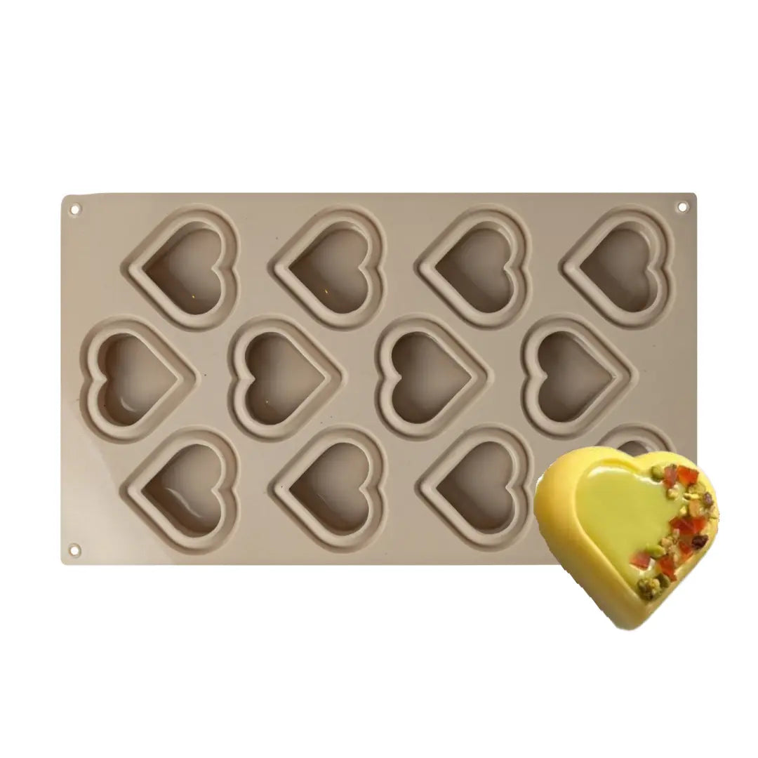 Moule silicone cœur Qalb