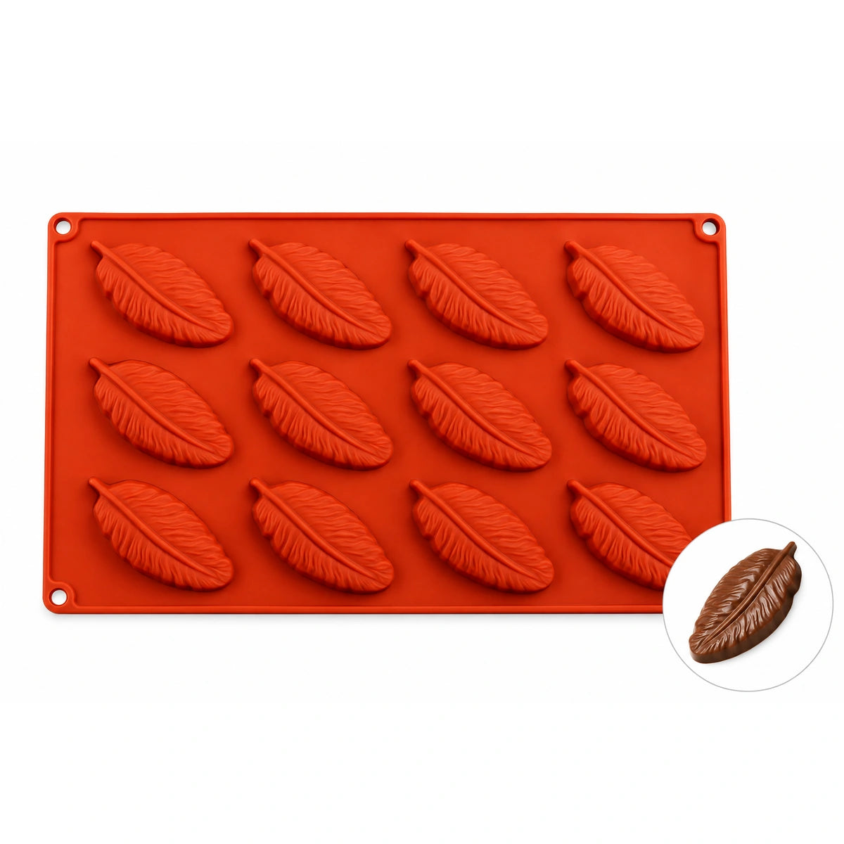 Moule silicone 12 Plumes