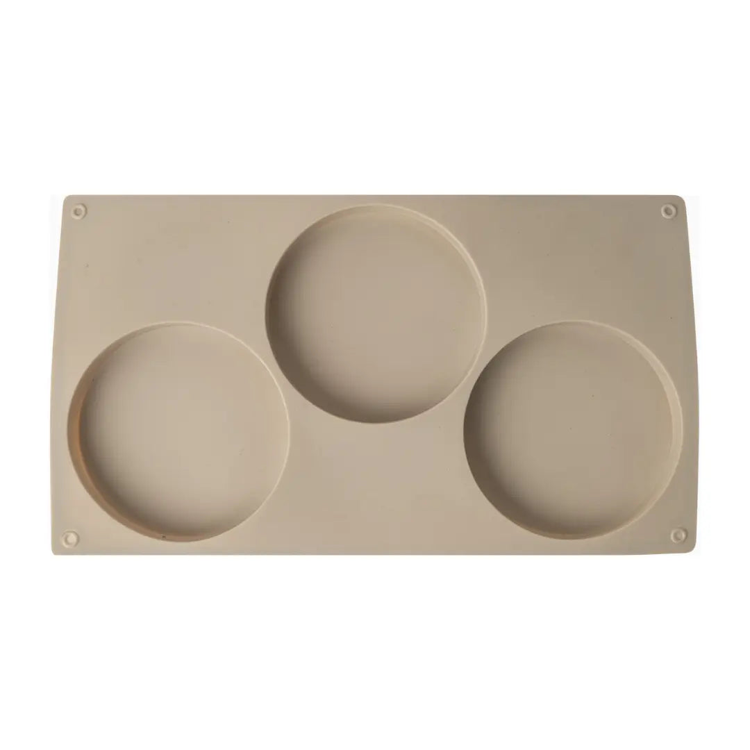 Moule silicone 3 inserts ronds