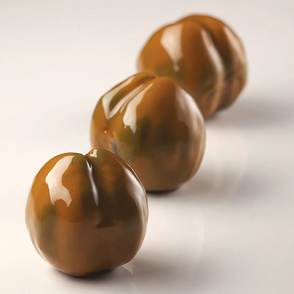 Moule silicone trompe-l'œil 8 marrons Pavoni