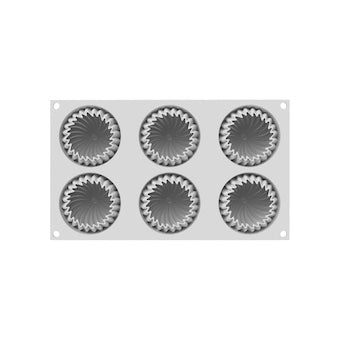 Moule silicone Mini Wave 6 empreintes Silikomart