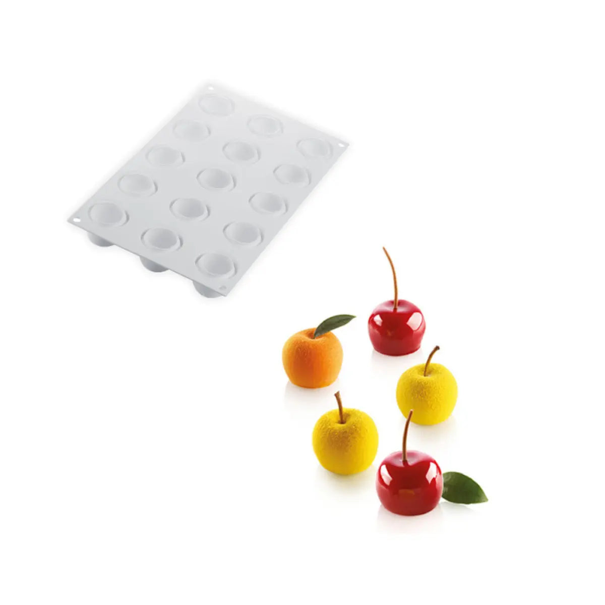 Moule silicone 15 mini pommes Silikomart