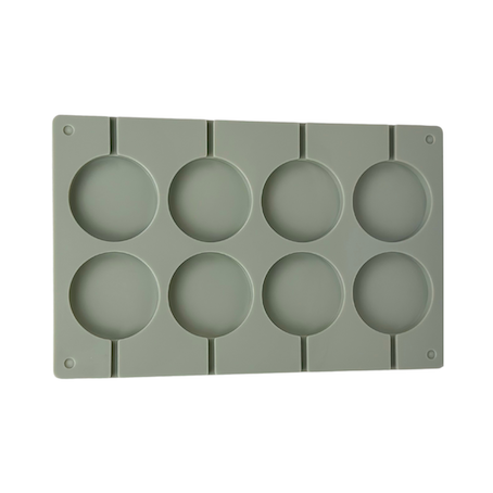 Moule silicone 8 sucettes rondes