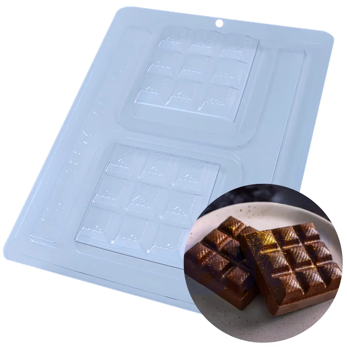 Moule à tablette de chocolat Dubaï Square Bar