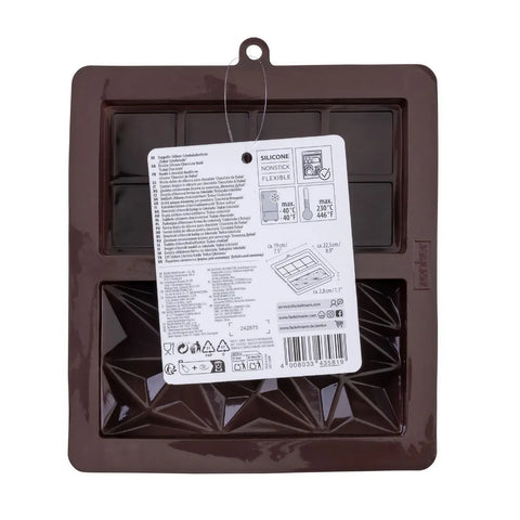 Zenker 43581 Double Moule à Chocolat De Dubaï En Silicone - Moule Tablette Profonde 19 X 22,5 Cm Pour Créations Gourmandes