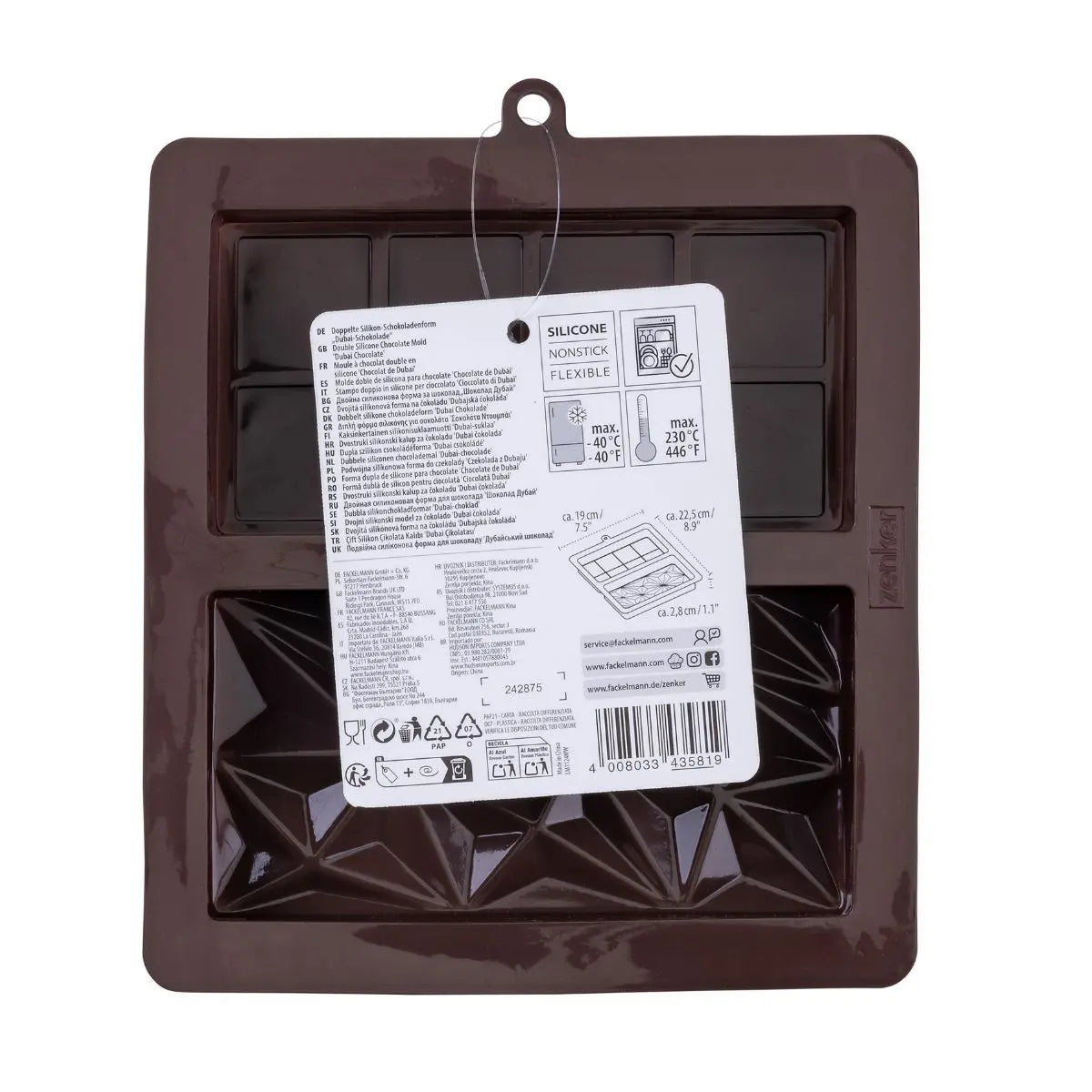 Moule à tablette de chocolat Dubaï silicone Zenker