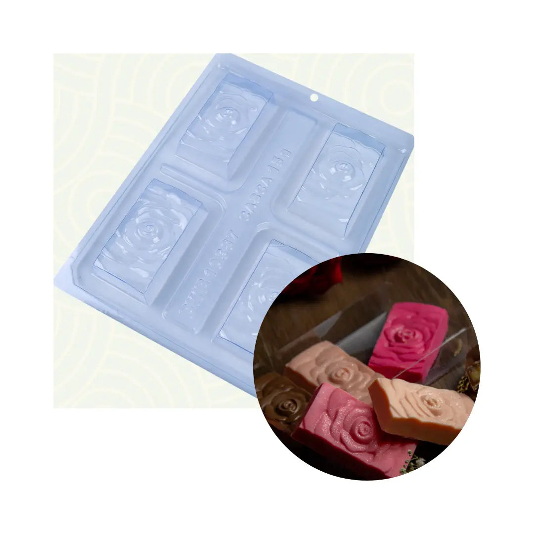 Moule tablette de chocolat mini Rose