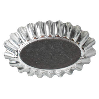 Moules à tartelettes ovales en aluminium x4