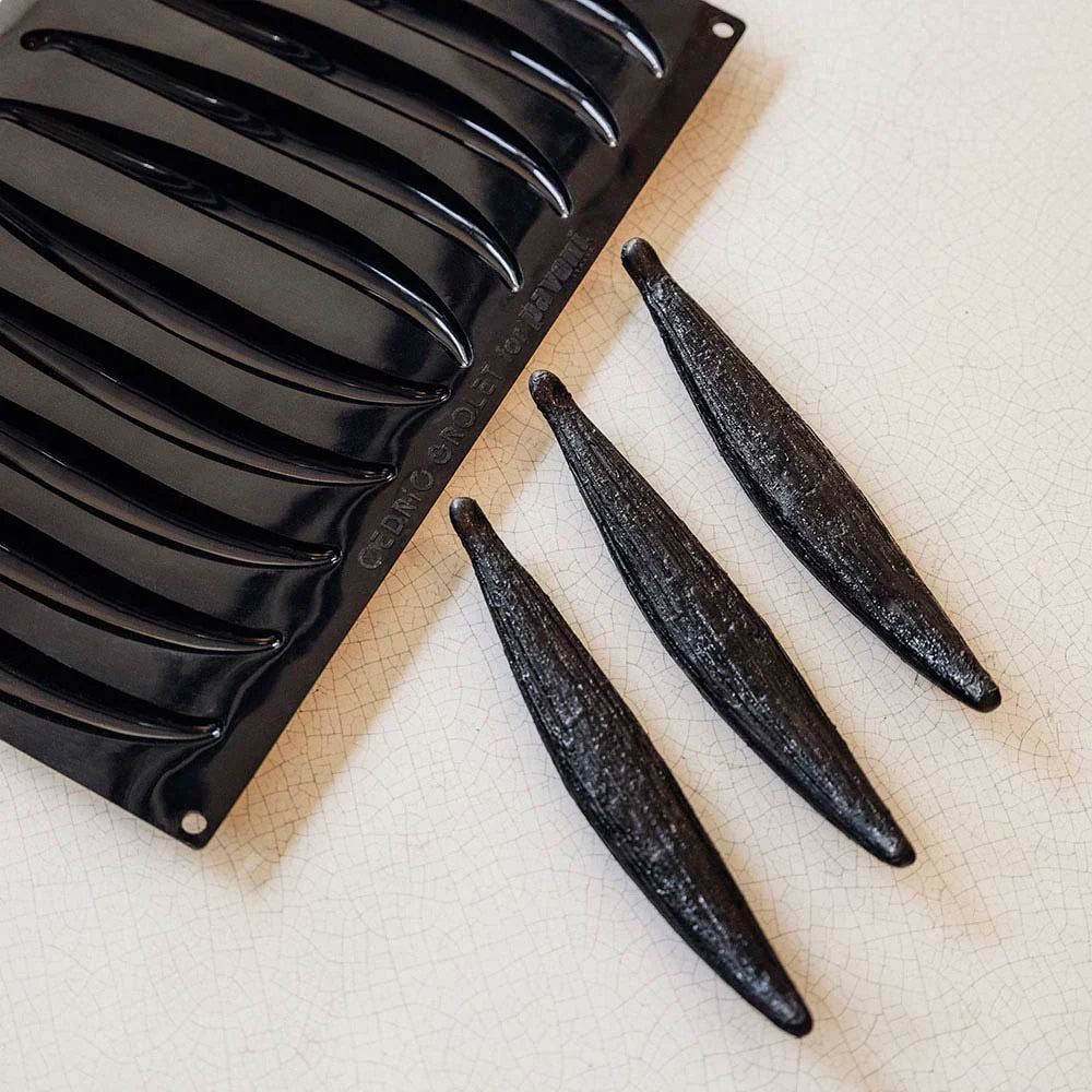 Moule silicone trompe-l'œil gousse de vanille Pavoni