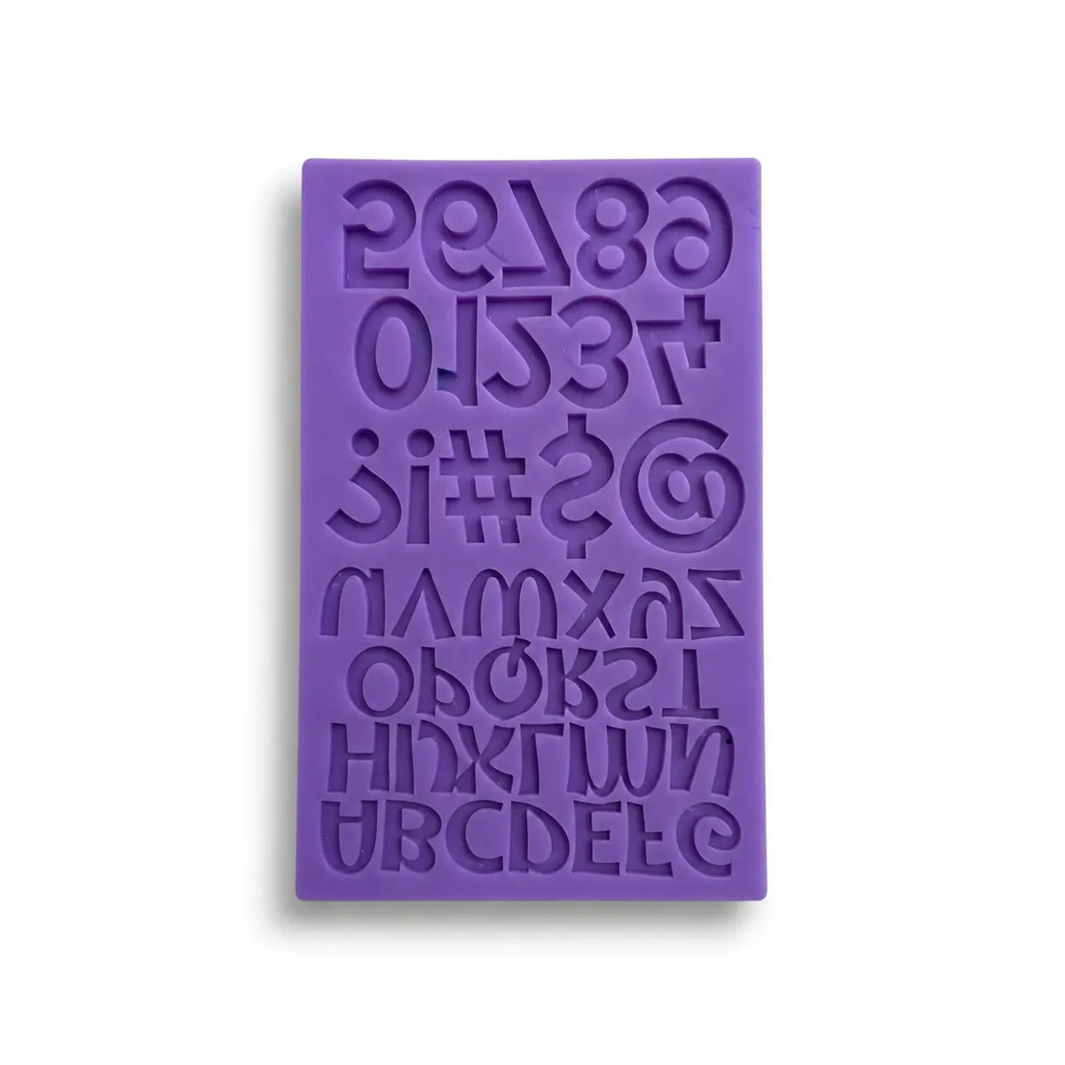Moule de modelage alphabet, chiffres et symboles