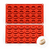 Moule silicone 24 savarins ovales