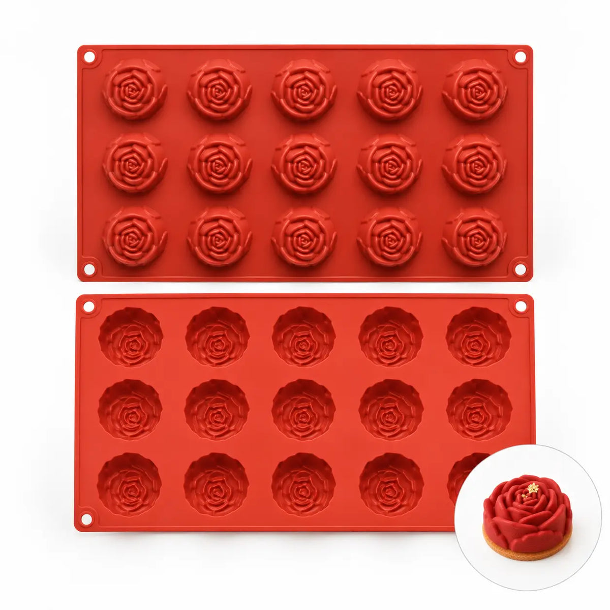 Moule silicone 15 fleurs