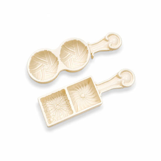 Moules Maamoul Zahra Lot de 2 – Forme Ronde & Carrée