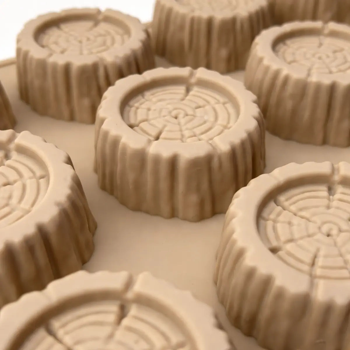 Moule silicone bûche Wood effet bois