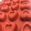 Moule silicone 24 savarins coeurs