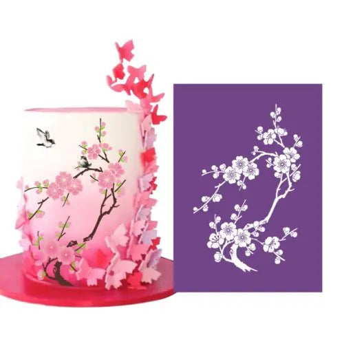 Pochoir Mesh Stencil cerisier Sakura