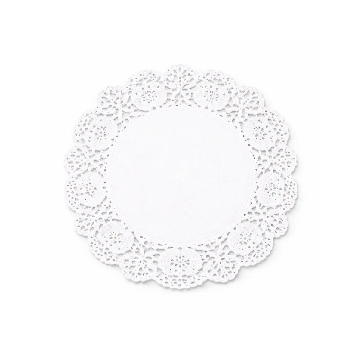 Napperons dentelle papier blanc 11 cm lot de 100