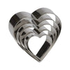 Découpoirs Coeur Patisse lot de 5