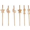 Pailles orientales Rose gold x6