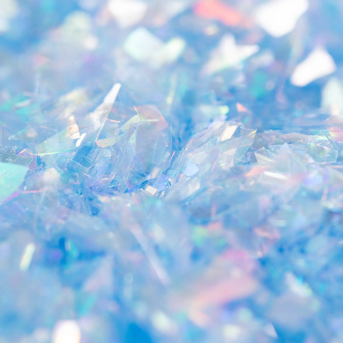 Paillettes en flocons irisées Bleu PME
