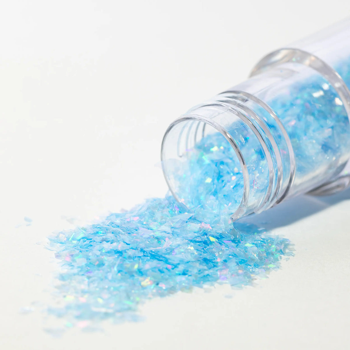 Paillettes en flocons irisées Bleu PME
