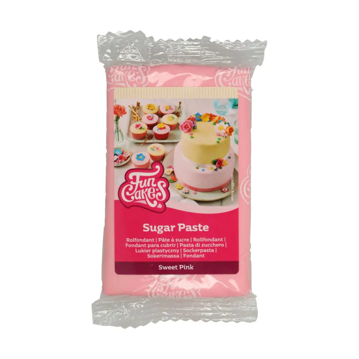 Pâte à sucre rose sweet 250 g FunCakes