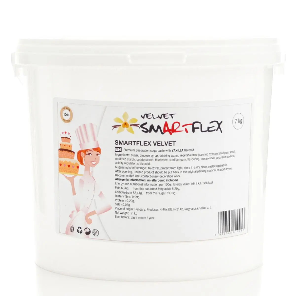 Pâte à sucre blanche velours Smartflex
