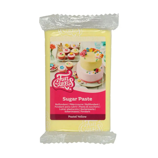 Pâte à sucre FUNCAKES Jaune Pastel 250g