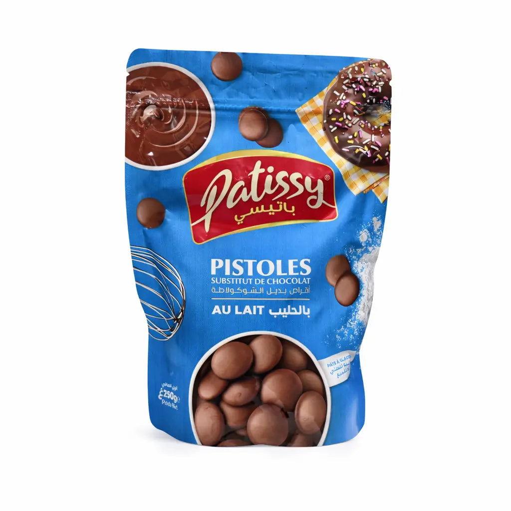 Pistoles substitut de chocolat au lait 250 g Patissy