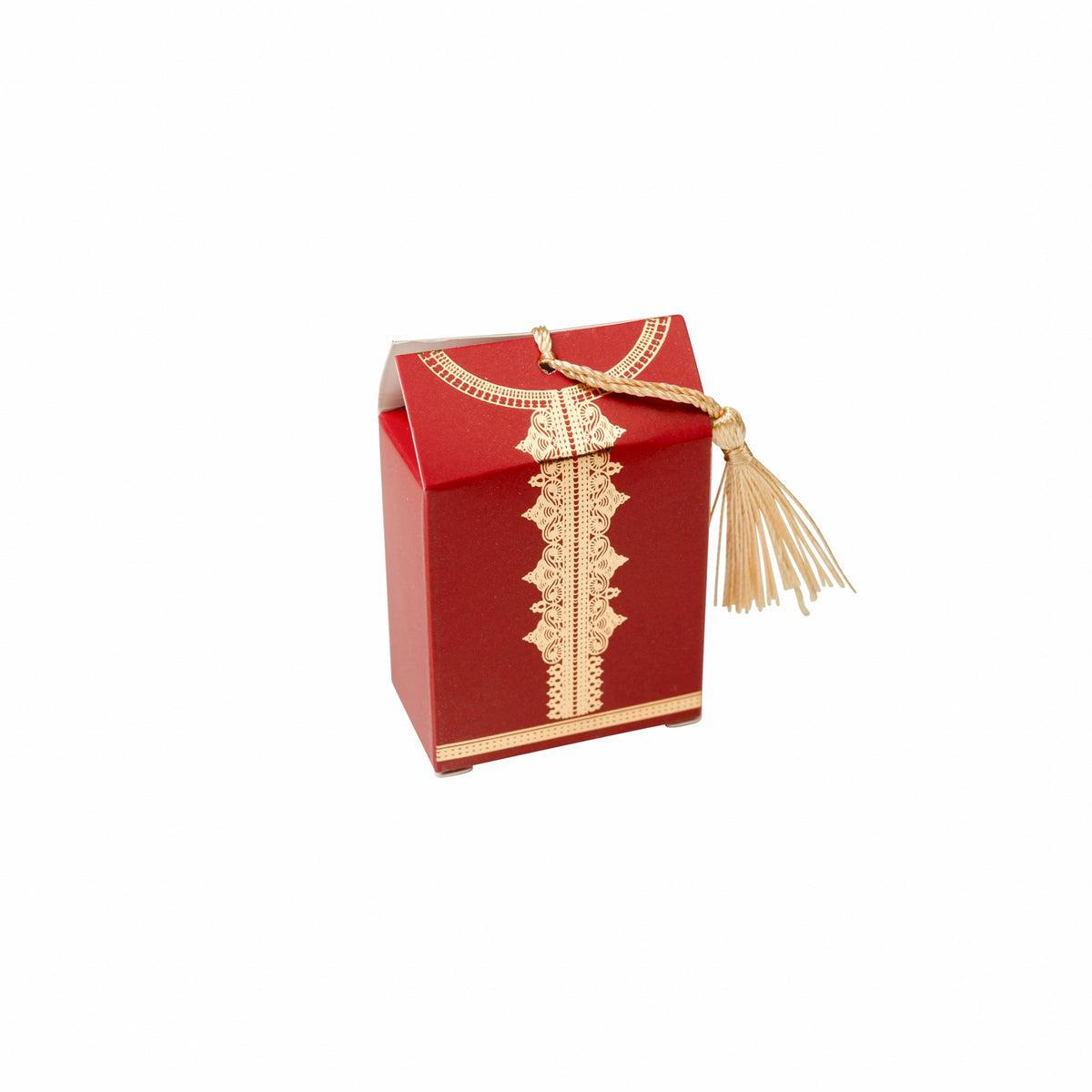 Boîtes à dragées bonbonnières Tahara Rouge Royal & Doré