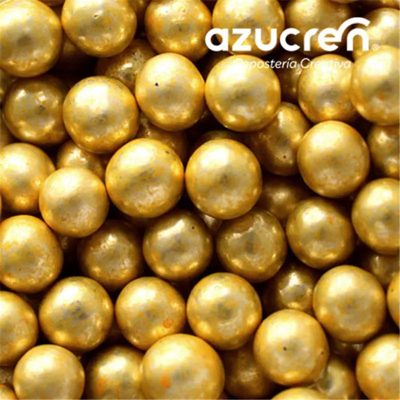 Perles de sucre dorées métallisées 90 g