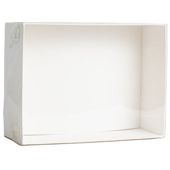 Boîte à gâteaux rectangle à couvercle transparent
