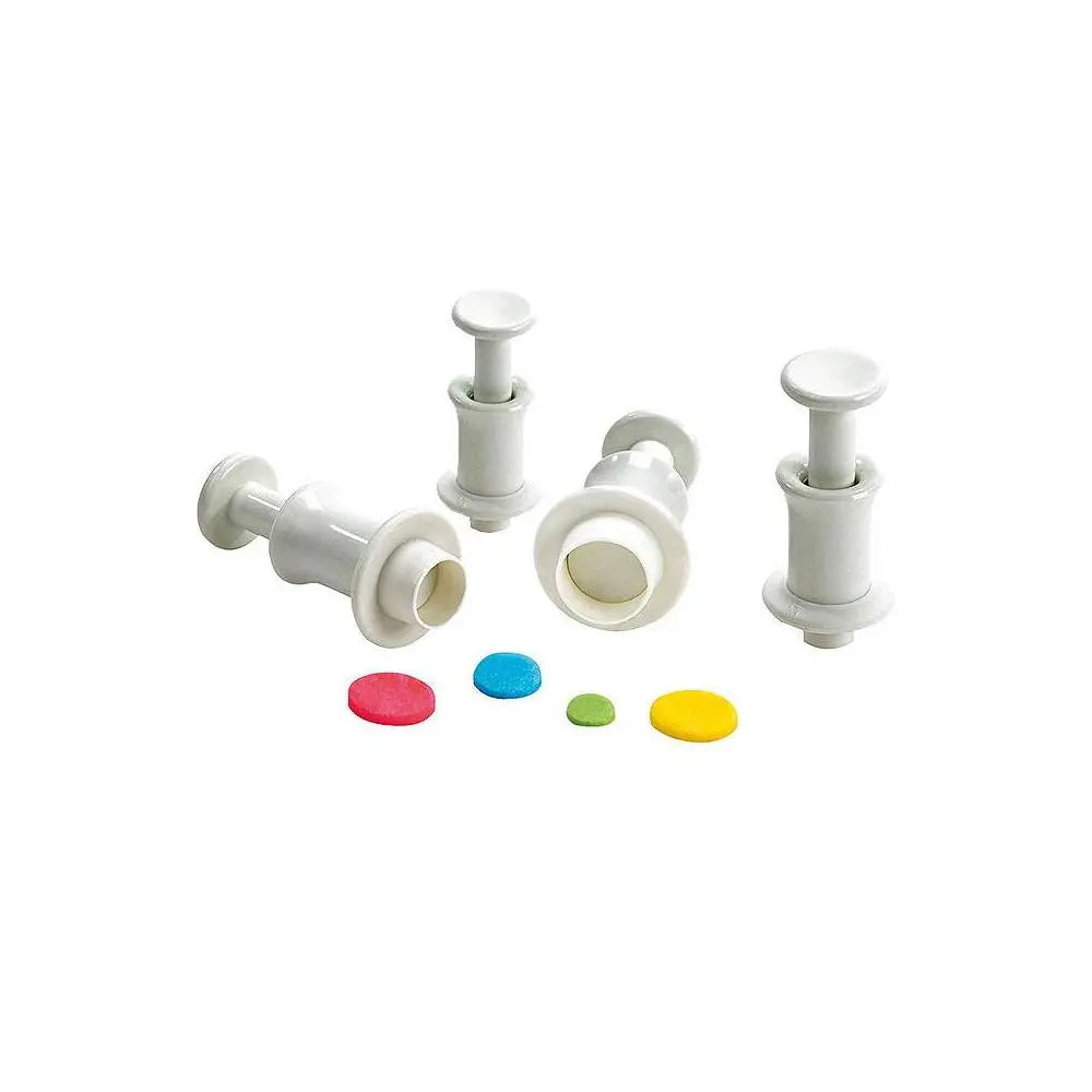 Emporte-pièces à piston mini ronds lot de 4