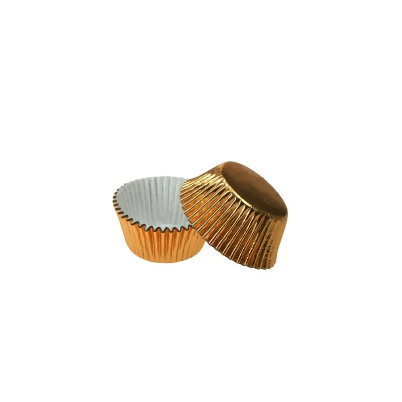 Caissettes dorées rondes x40
