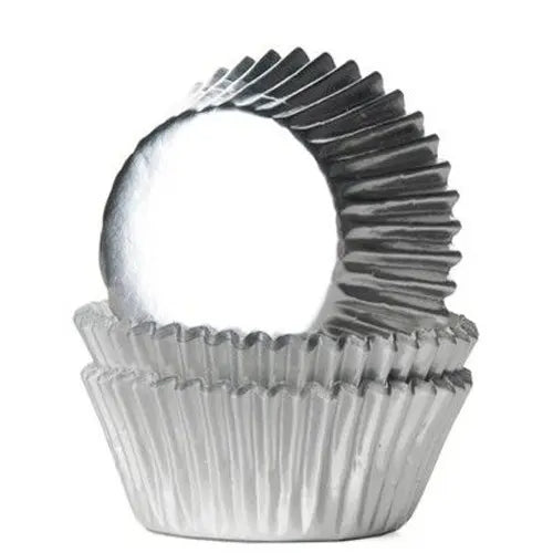 Caissettes à cupcakes argent x24 House of Marie