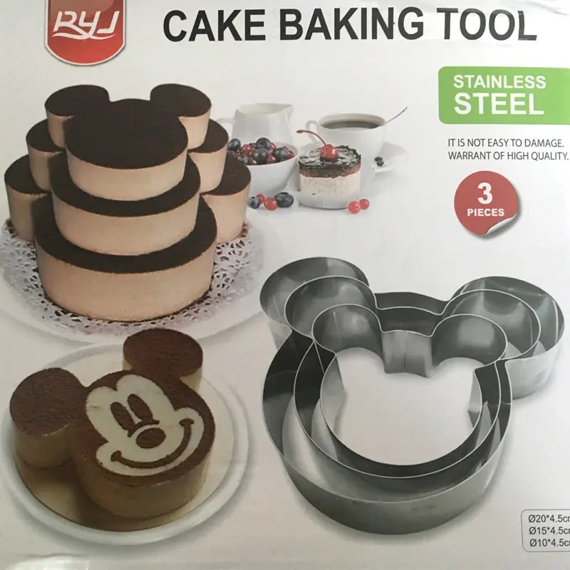 Cercles à entremets Mickey lot de 3