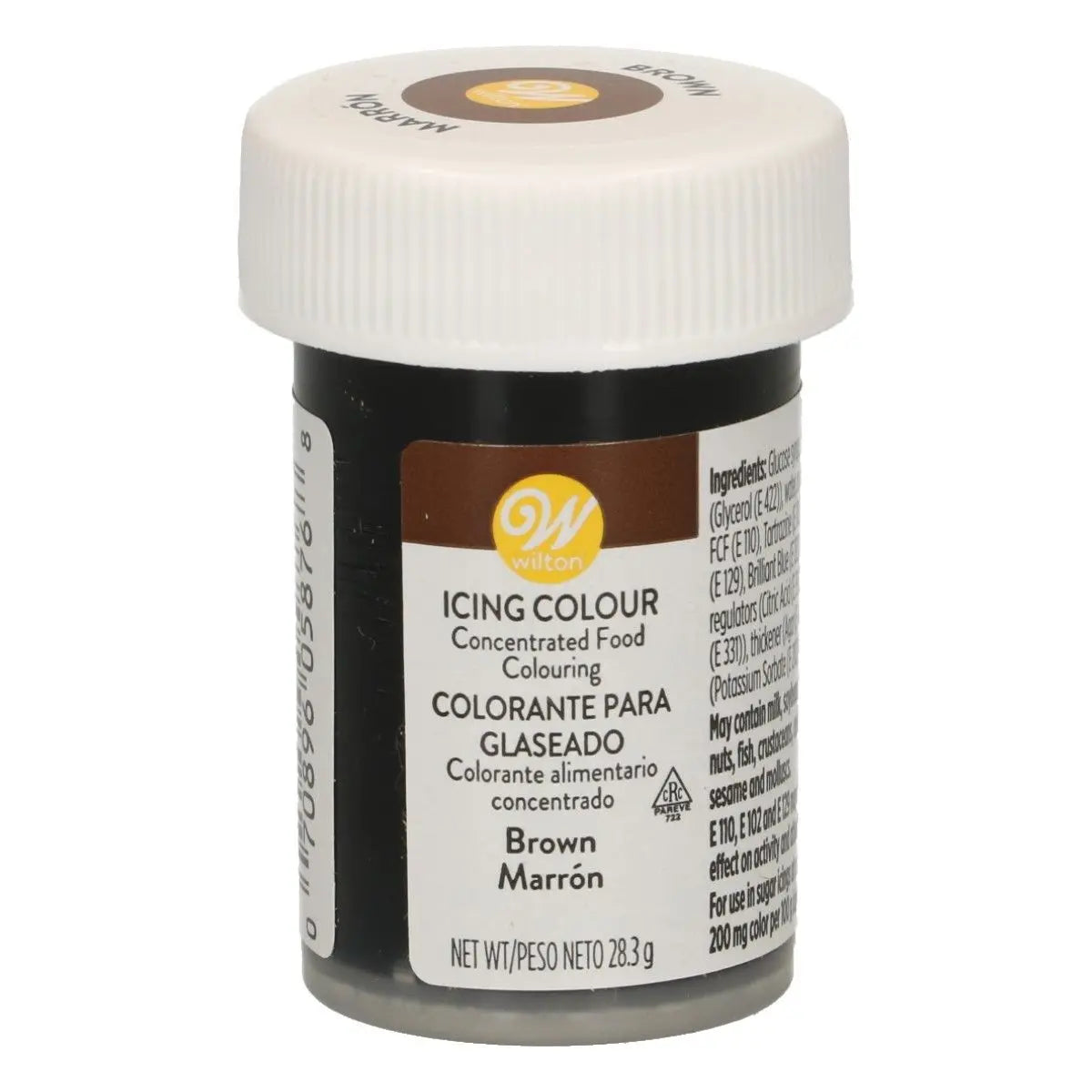 Colorant gel marron brun Wilton