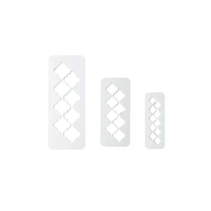Découpoirs géométriques quadrilobe lot de 3
