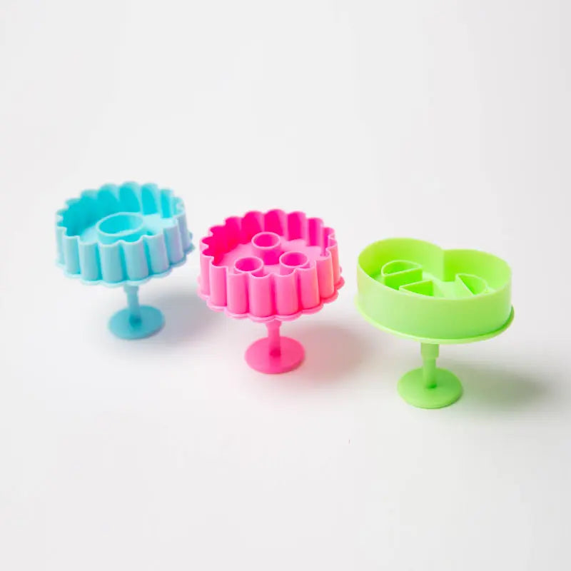 Emporte-pièces à piston sablés ronds et bretzels lot de 3