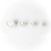 Lot de 4 emporte pièce piston Mini Coeurs