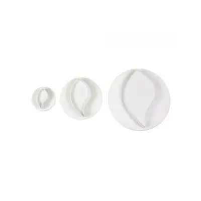 Emporte-pièces piston feuille ondulée lot de 3