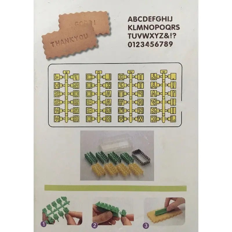 Empreinte message à biscuits et découpoir