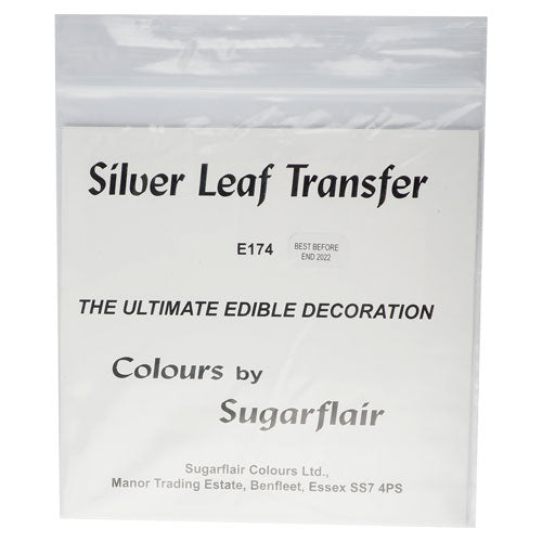 Feuille d'argent alimentaire Sugarflair