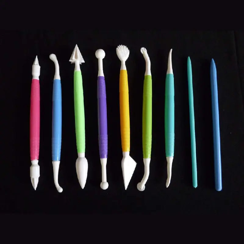 Outils de modelage pâte à sucre lot de 9 stylets